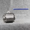 Forged steel 3 pieces F304 socket weld ball valve