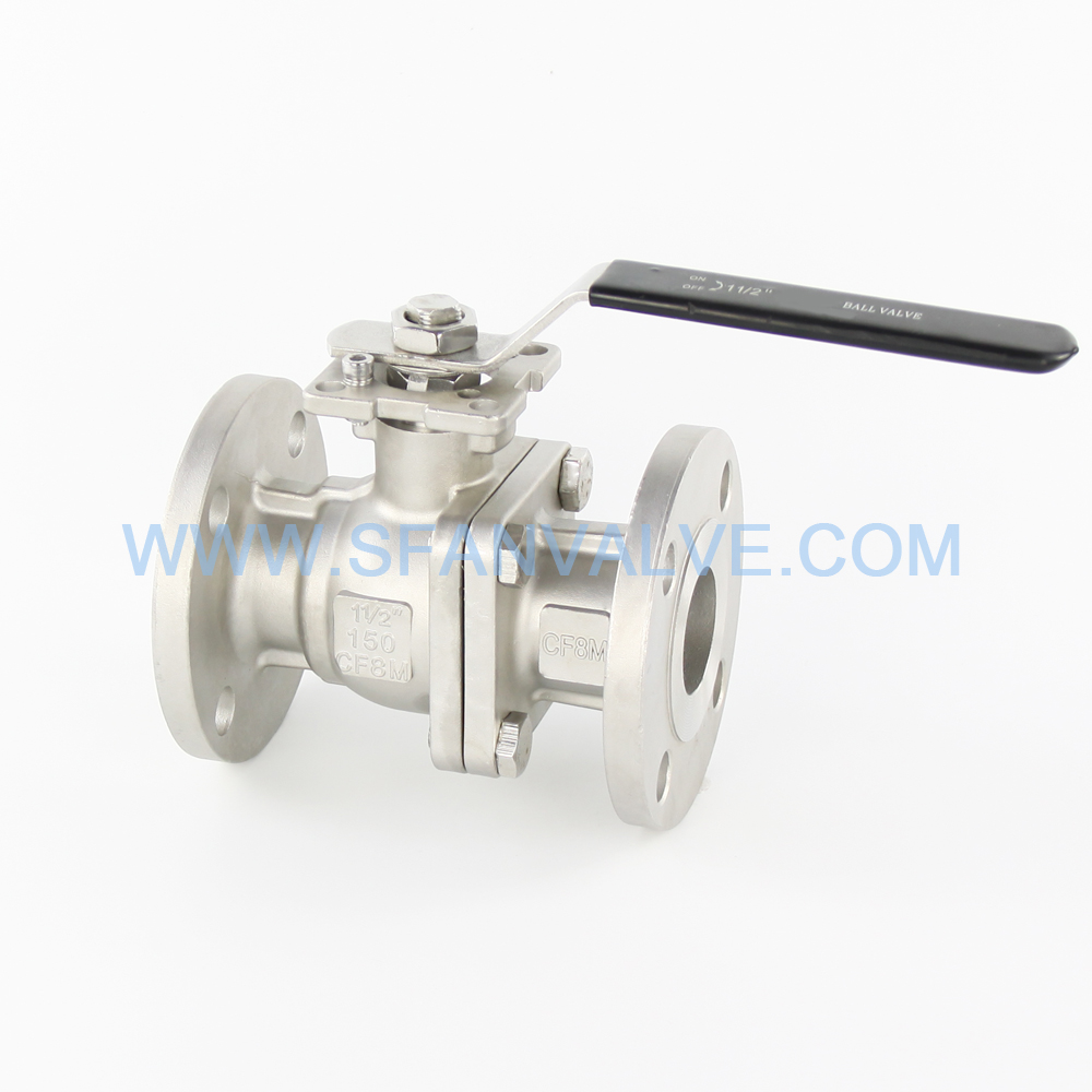 Two Pieces Flange Ball Valve 150LB
