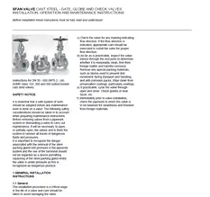 Manuals-Cast-Steel-Gate-Globe-Check-Valves-IOM-Sfanvalve-en