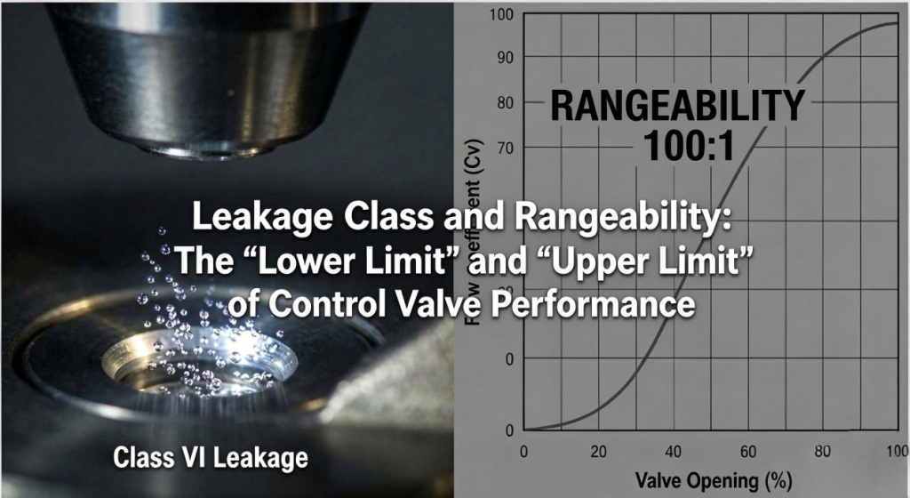 Leakage Classes and Rangeability: The “Lower Limit” and “Upper Limit” of Control Valve Performance 1 eakage Class and Rangeability:The “Lower Limit" and "Upper Limit"of Control Valve Performance