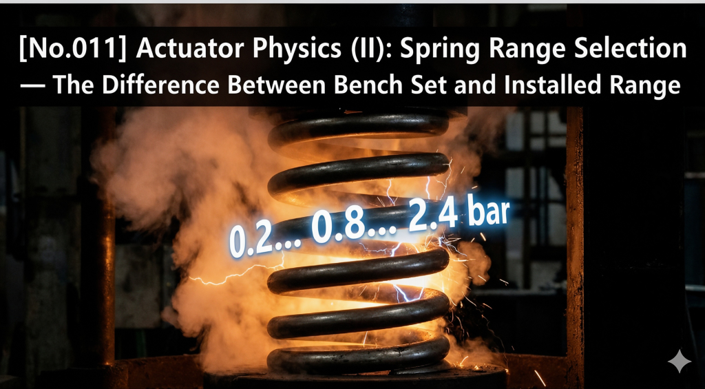 Actuator Physics (Part 2): Spring Range Selection — The Difference Between Bench Set and Installed Range 1 No.011 Actuator Physics II Spring Range Selection The Difference Between Bench Set and Installed Range e1791872638758
